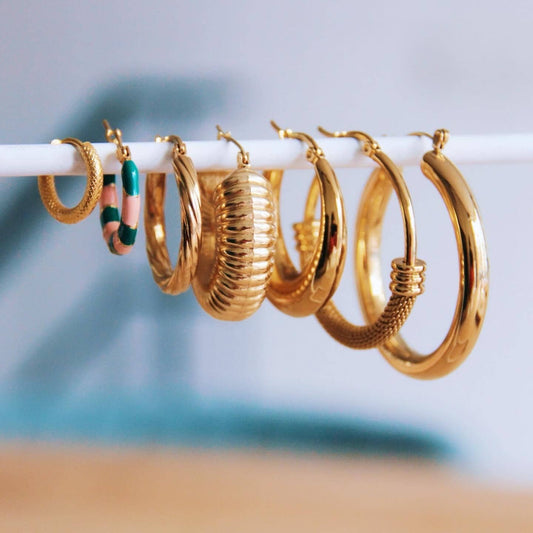 Oorbellen 19 mm | zilver