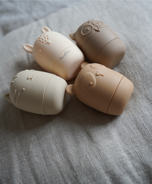 Badspeelgoed 4 dieren - Beige
