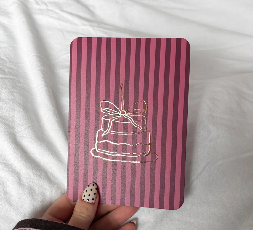 Wenskaart | cadeau goudfolie